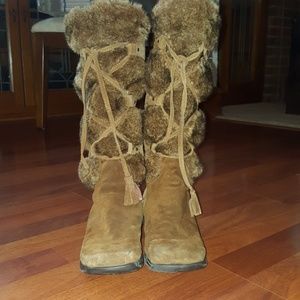 Sonoma faux fur knee hi boots